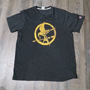 Homage HUNGER GAMES Shirt Mockingjay T-Shirt Hunger Games Tshirt Size Large NWOT